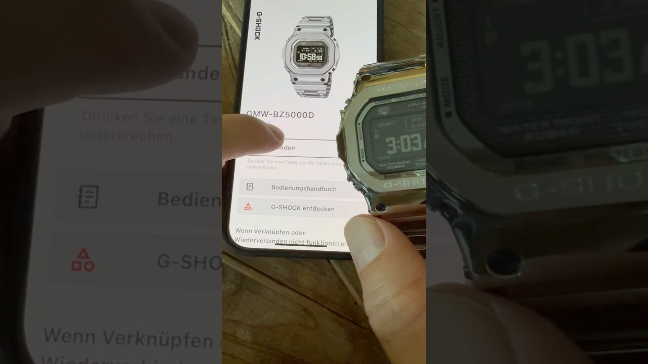 Einfache Anleitung: G-SHOCK Display-Schriftart mit Casio App ändern 🕒