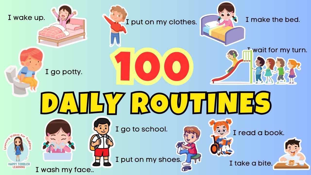 100 Daily Routine Sentences for Beginners 🗣️