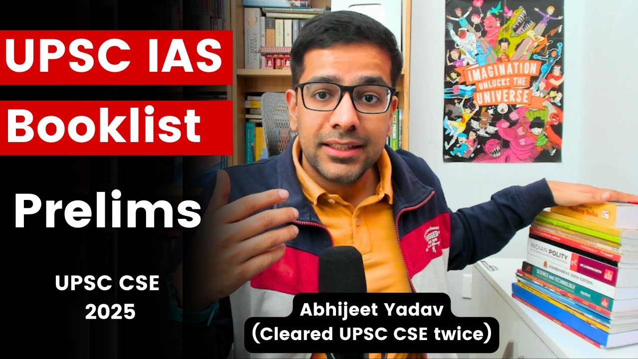 Important Books for UPSC CSE Prelims 2025 | Booklist for IAS Exam