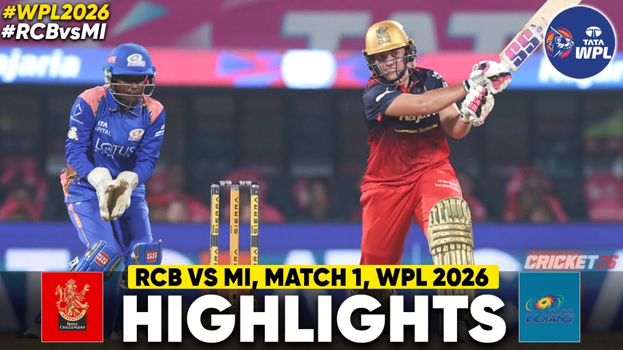 RCB vs MI WPL 2026 Match Highlights 🏏