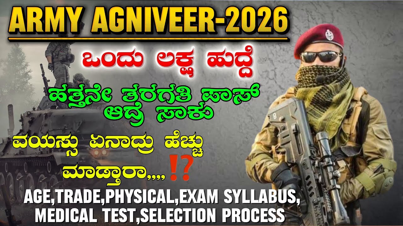 INDIAN ARMY AGNIVEER 2026 | ARMY AGE , QUALIFICATION,HEIGHT SELECTION PROCESS 2026|NEW NOTIFICATION 