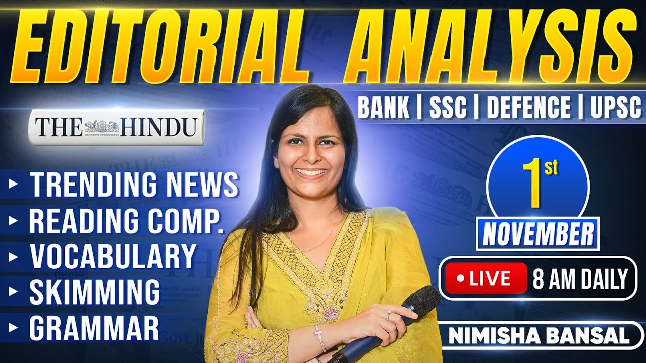 Comprehensive Editorial Analysis for November 2025 | Vocabulary, Grammar & Reading Tips 📚