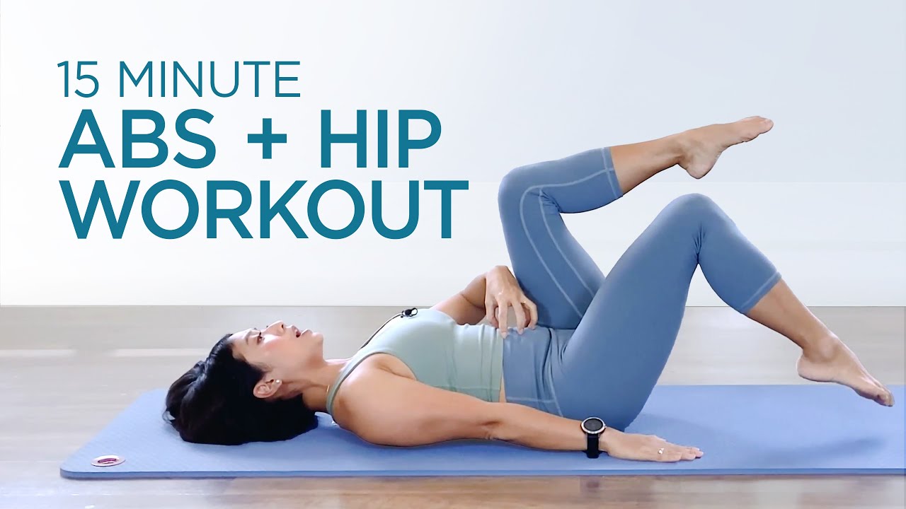 15-Minute Abs and Hip Pilates Workout for Beginners