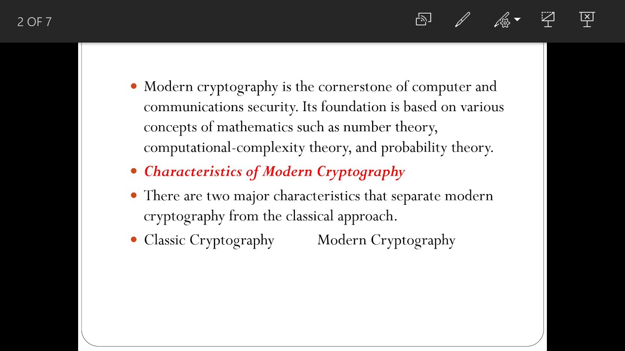 Cryptography Notes: Basic Concepts - Lecturer No. 1