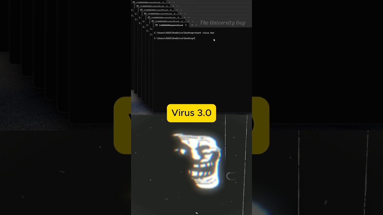 How I Created a Safe Computer Freezing Virus with a Simple .BAT File 🖥️