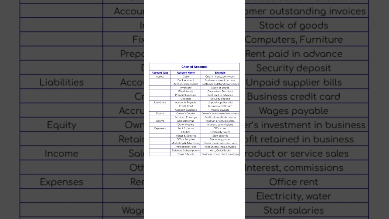 Chart of Accounts Explained for Beginners 📊