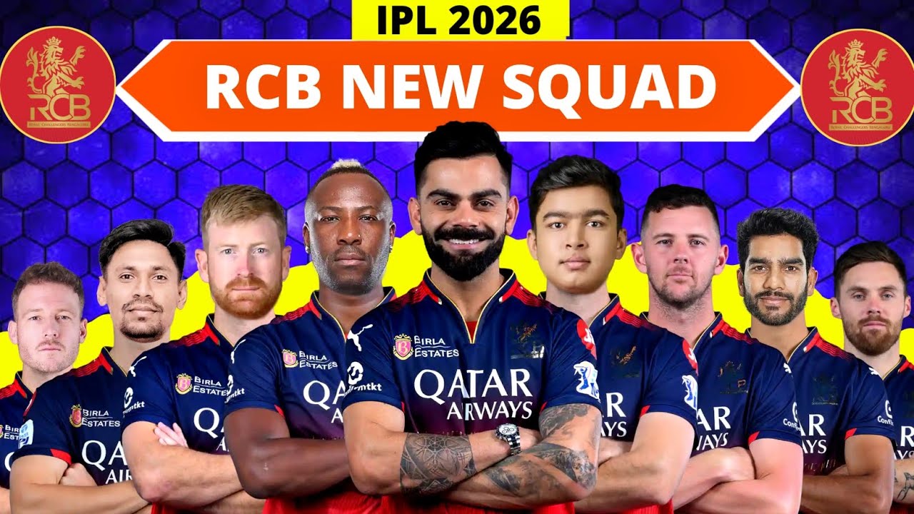 IPL 2026 - Royal Challengers Bangalore Full Squad | RCB New Squad 2026 | RCB Team 2026 Players List
