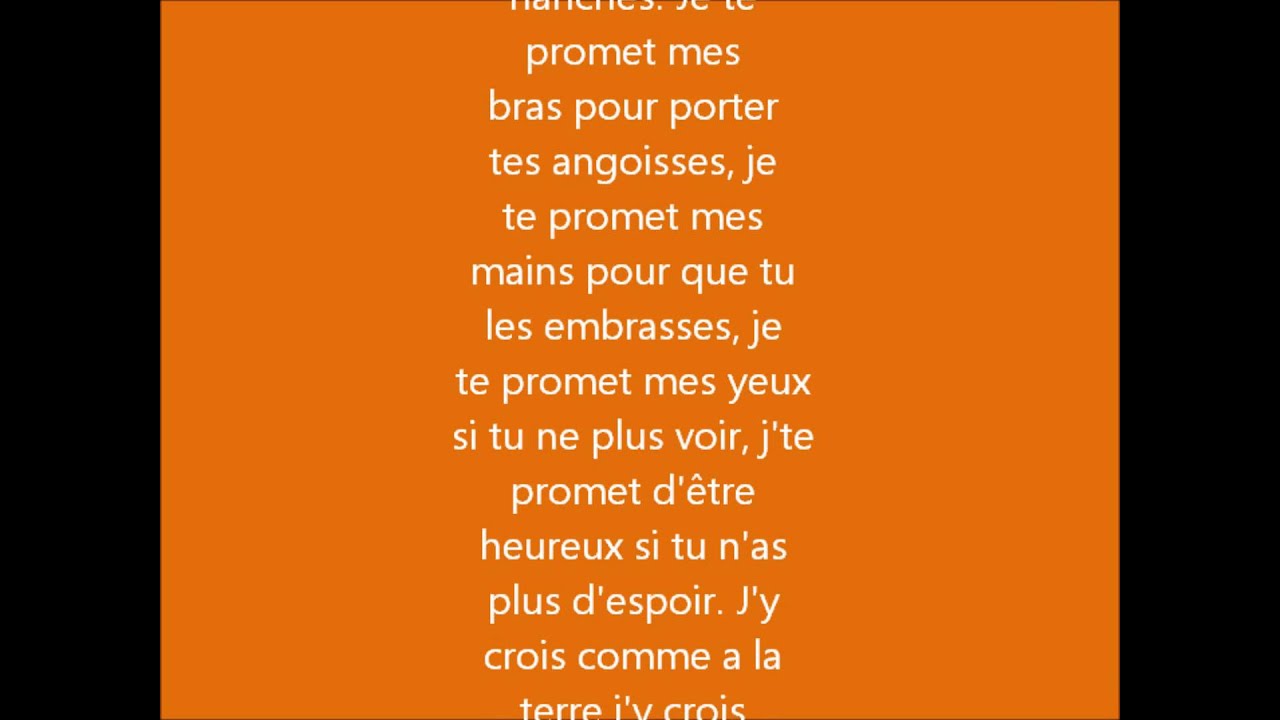 Johnny Hallyday - Je Te Promets Lyrics