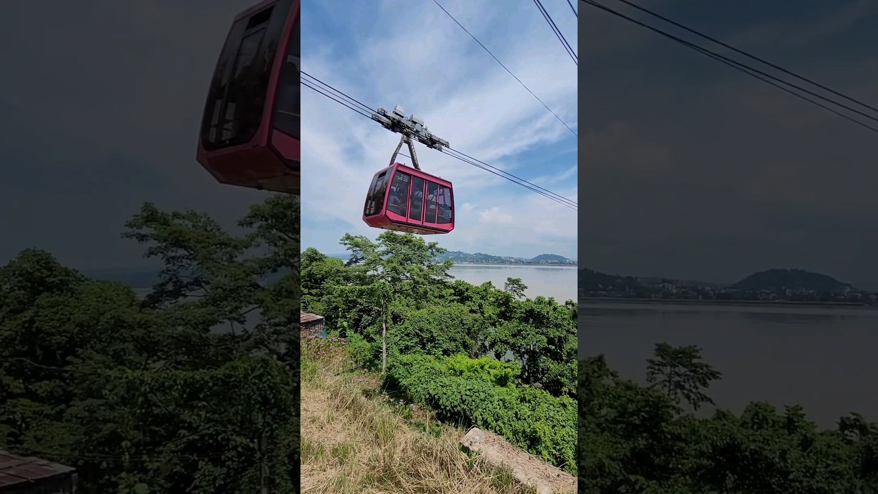 Guwahati ropeway over brahmputra river | Ropeway guwahati south to north guwahati #guwahati