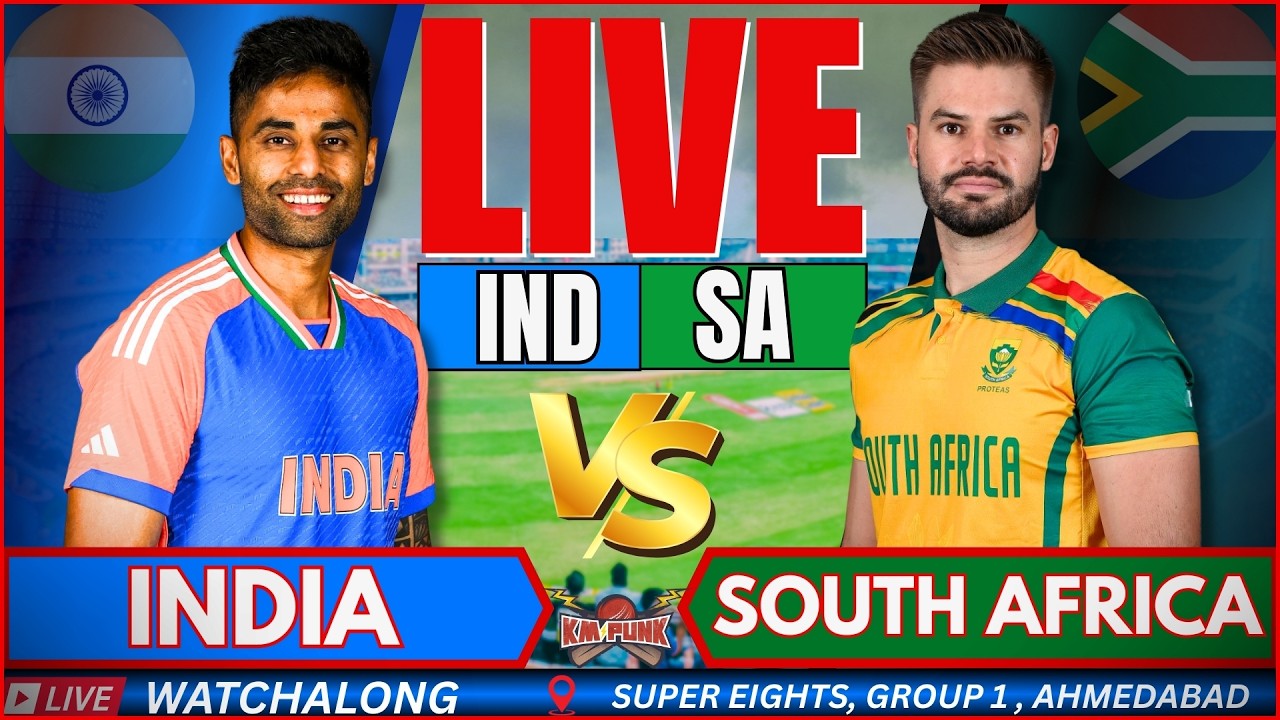 🔴T20 WC Live: India vs South Africa world Cup live match Score | IND vs SA Live Match Today