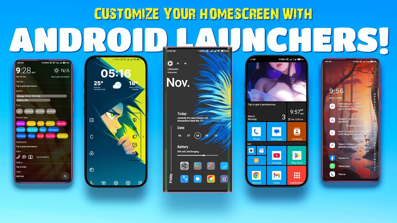 π₯ Top 10 BEST Android Launchers in 2025 β Insane Customization You NEED to Try! π