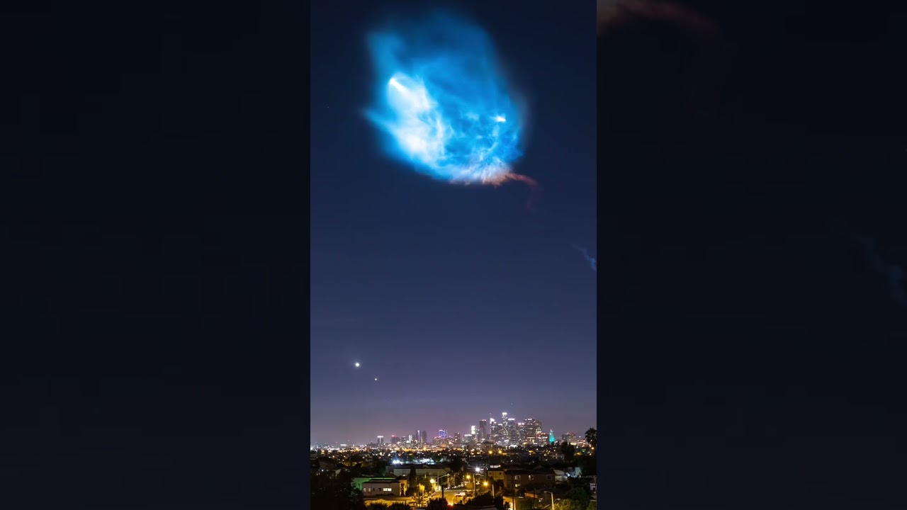 Stunning Falcon 9 Launch Over Downtown LA π | SpaceX Anniversary