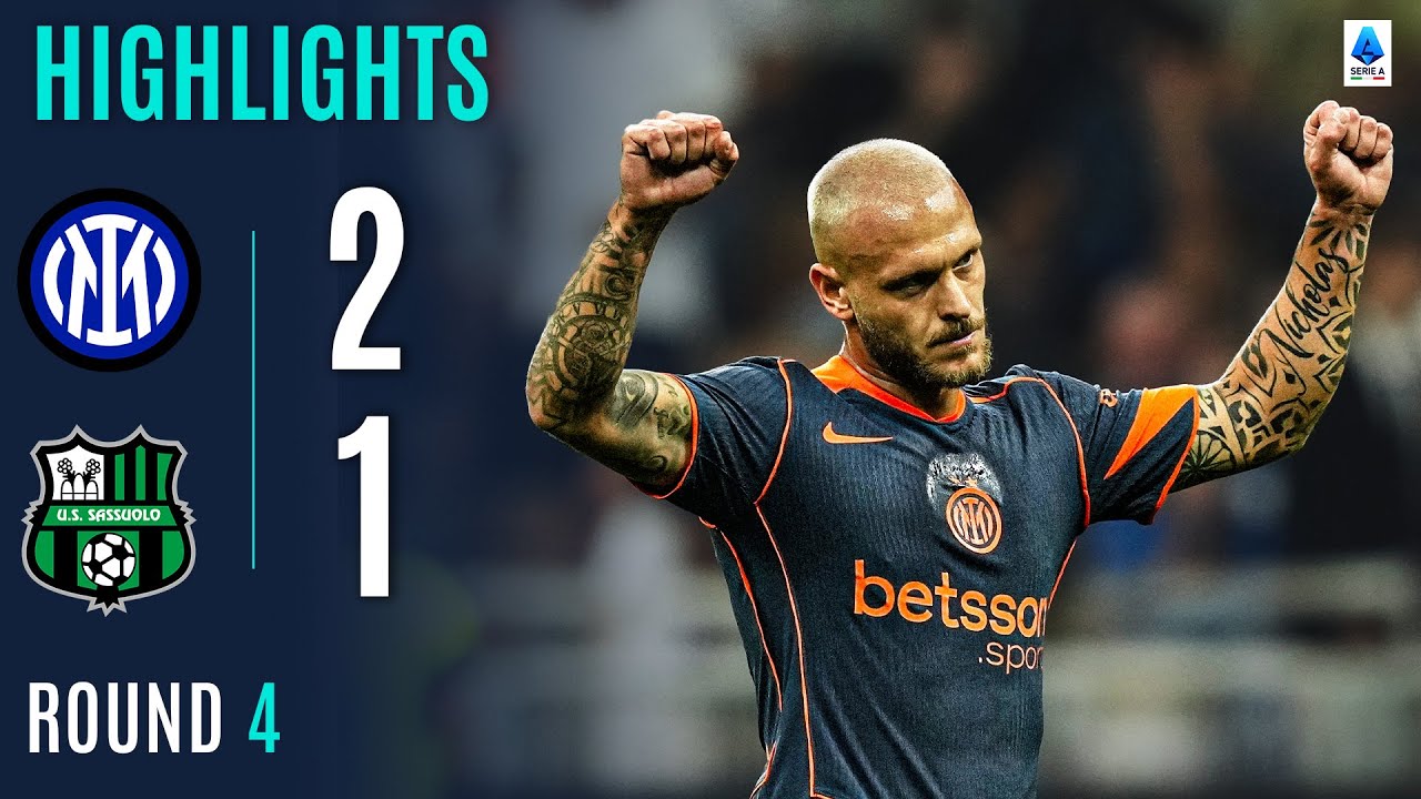 Inter Sinks Sassuolo 2-1 to Reclaim Victory 🏆 | Serie A 2025/26 Highlights