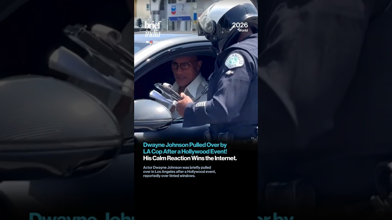 Dwayne Johnson's Calm Encounter with Police Goes Viral 🚓