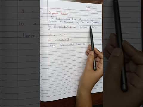 Define Co Prime Numbers