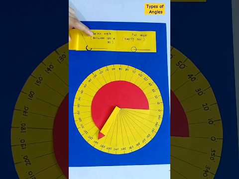 DIY | Types of Angles | Maths Working Model | School Project #math