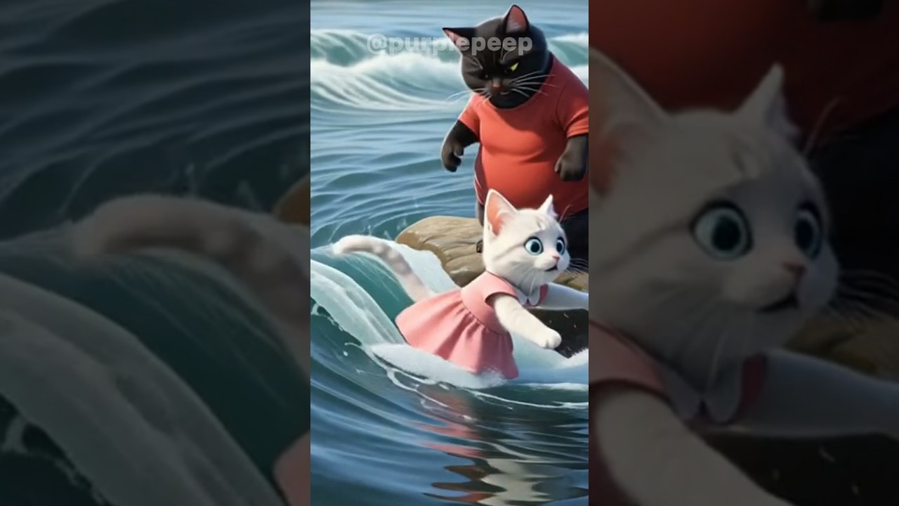 مغامرة مثيرة: رما هرهورة في النهر للهروب من الملاحقة 🐢