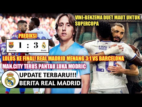 LOLOS KE FINAL❗Barcelona 1-3 Real Madrid😍Duet Maut Vini-Benzema🔥Pique Kena Mental😂Jaga Modric👊