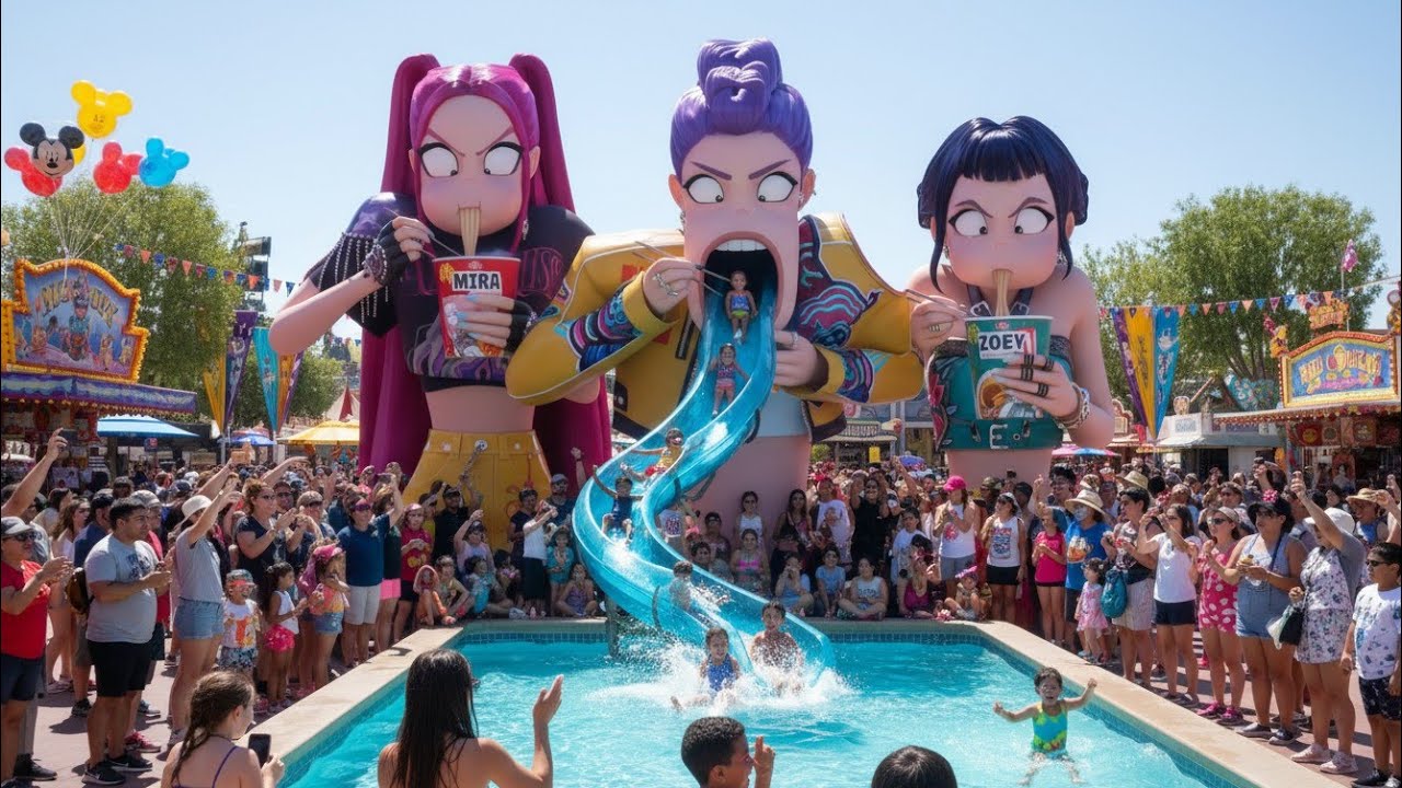 K-Pop Demon Hunter Ignites Festival Party with Electrifying Performance 🎉