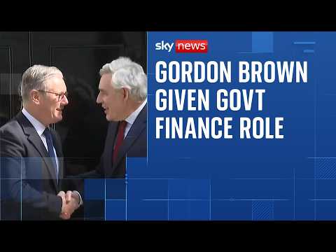 Gordon Brown appointed global finance special envoy as part of PM's 'next steps' plan