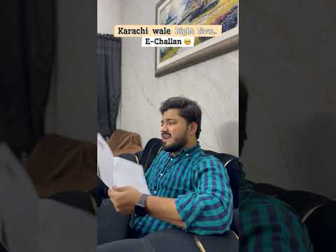Karachi me E-Challan.. #youtubeshorts #youtube