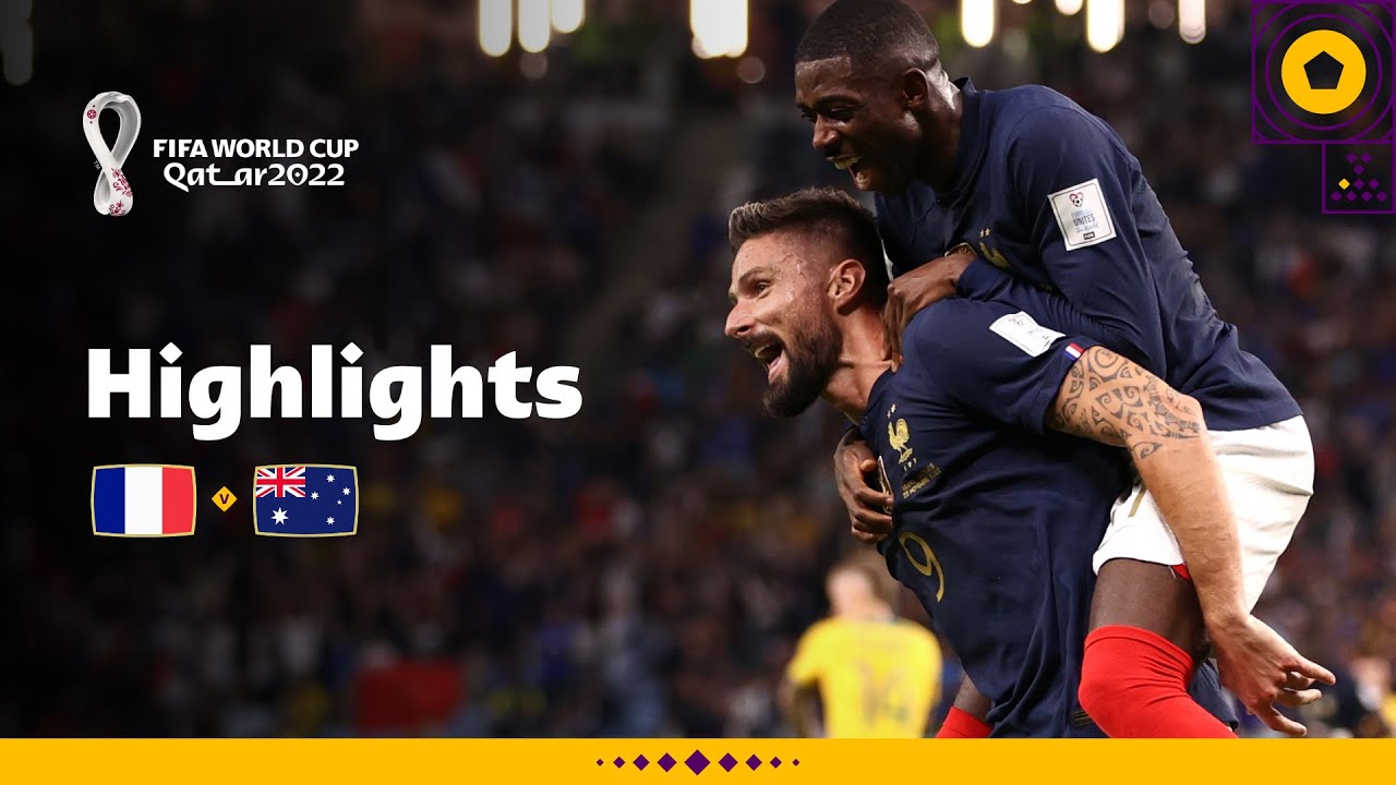 Giroud Matches Henry's Record | France vs Australia Highlights ⚽
