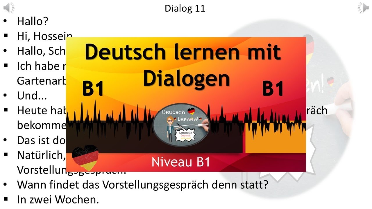 Dialoge B1 | Deutsch lernen durch Hören | 15 |