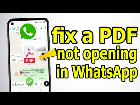 Fix PDF Not Opening in WhatsApp 2025 | Solve WhatsApp Document File Problem
