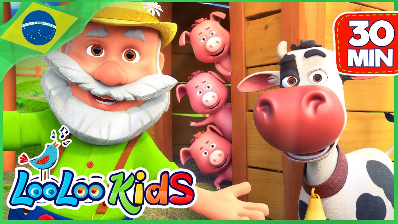 Seu MacDonald Tinha uma Fazenda - Canções Infantiles 🐄