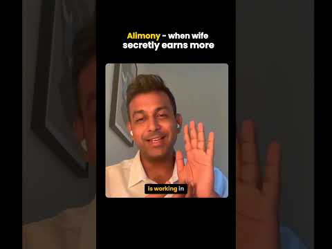 Alimony - when wife secretly earns more