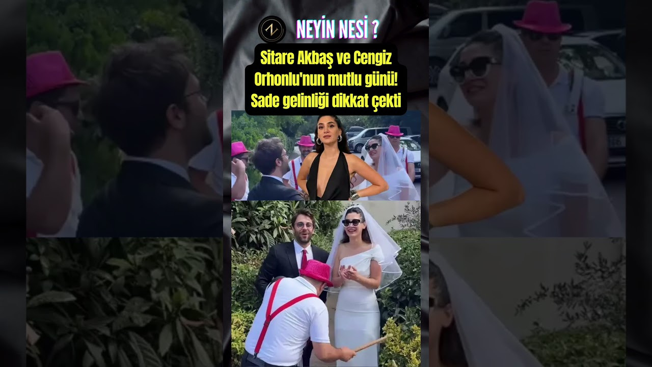 Sitare Akbaş ve Cengiz Orhonlu'nun Mutlu Düğün Günü! Sade ve Şık Gelinliğiyle Göz Kamaştırdı ✨