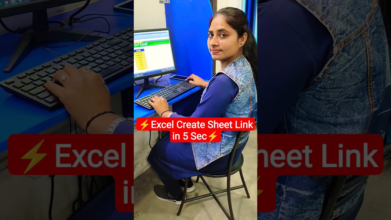 Excel Create Separate Sheet Link in just 5 sec #viral #excel #exceltips #computer