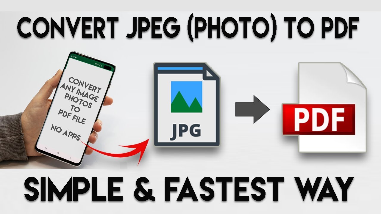 Converting JPEG to PDF on Mobile Without Apps