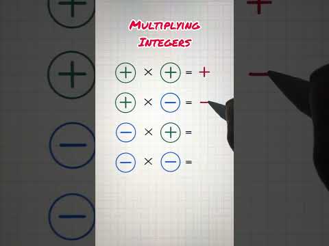 Multiplying Integers | Positive and Negative Numbers #maths #mathstricks #multiplication #tutorial