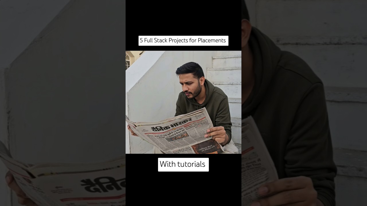 5 Full Stack Projects for Placements with Tutorials 🚀