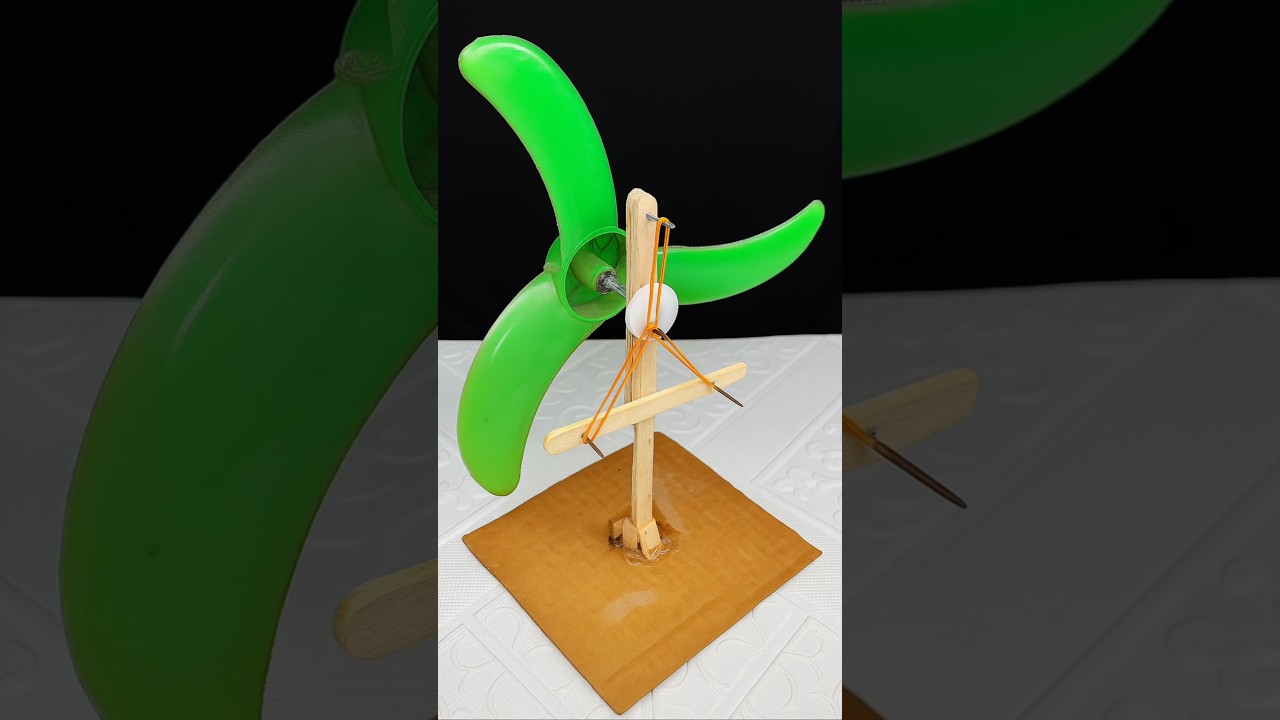 Fan That Works Without Electricity – Amazing Science Project #experiment #dcmotorproject #motor