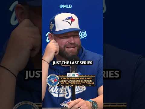 John Schneider on Shohei Ohtani chants #mlb #baseball #worldseries #Dodgers #bluejays