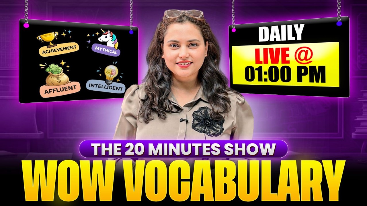 WOW VOCAB # | English Vocabulary for Bank, SSC, Teaching & Defence | Rupam Chikara Ma'am