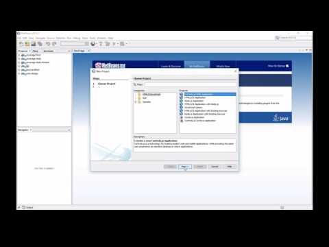 Create a new Controls.js project in NetBeans IDE