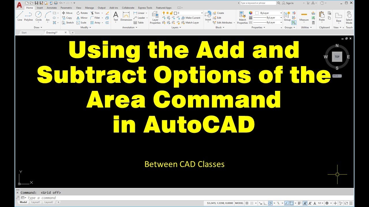 Master AutoCAD's Area Command: Add & Subtract Techniques 🏗️