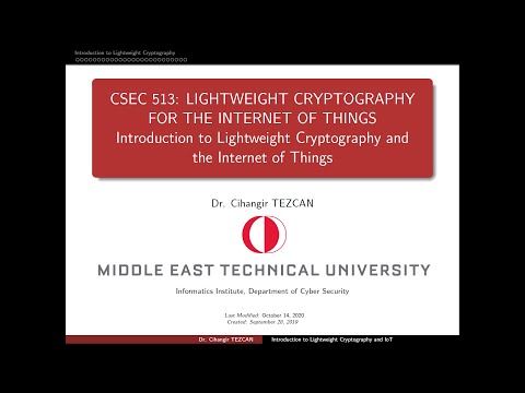 Lightweight Crypto for IoT - 1.1: Network of Things
