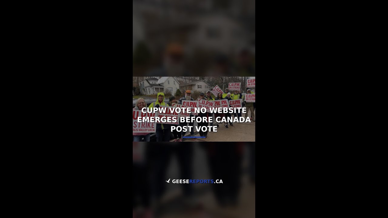 CUPW Vote No Website Emerges Before Canada Post Vote