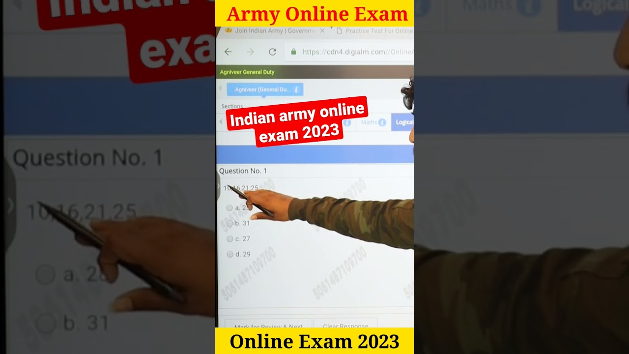 Indian Army Online Exam 2025 📋