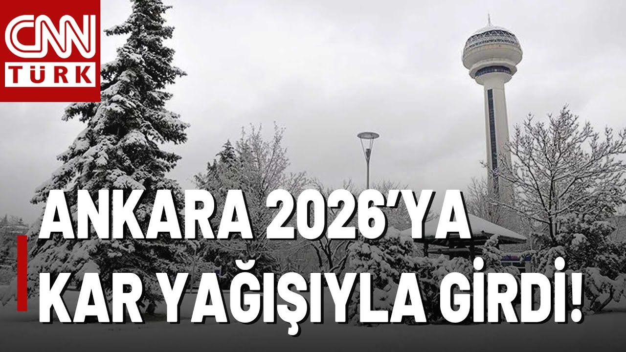 Ankara'da Yeni Yılın İlk Sabahında Kar Yağışı ❄️