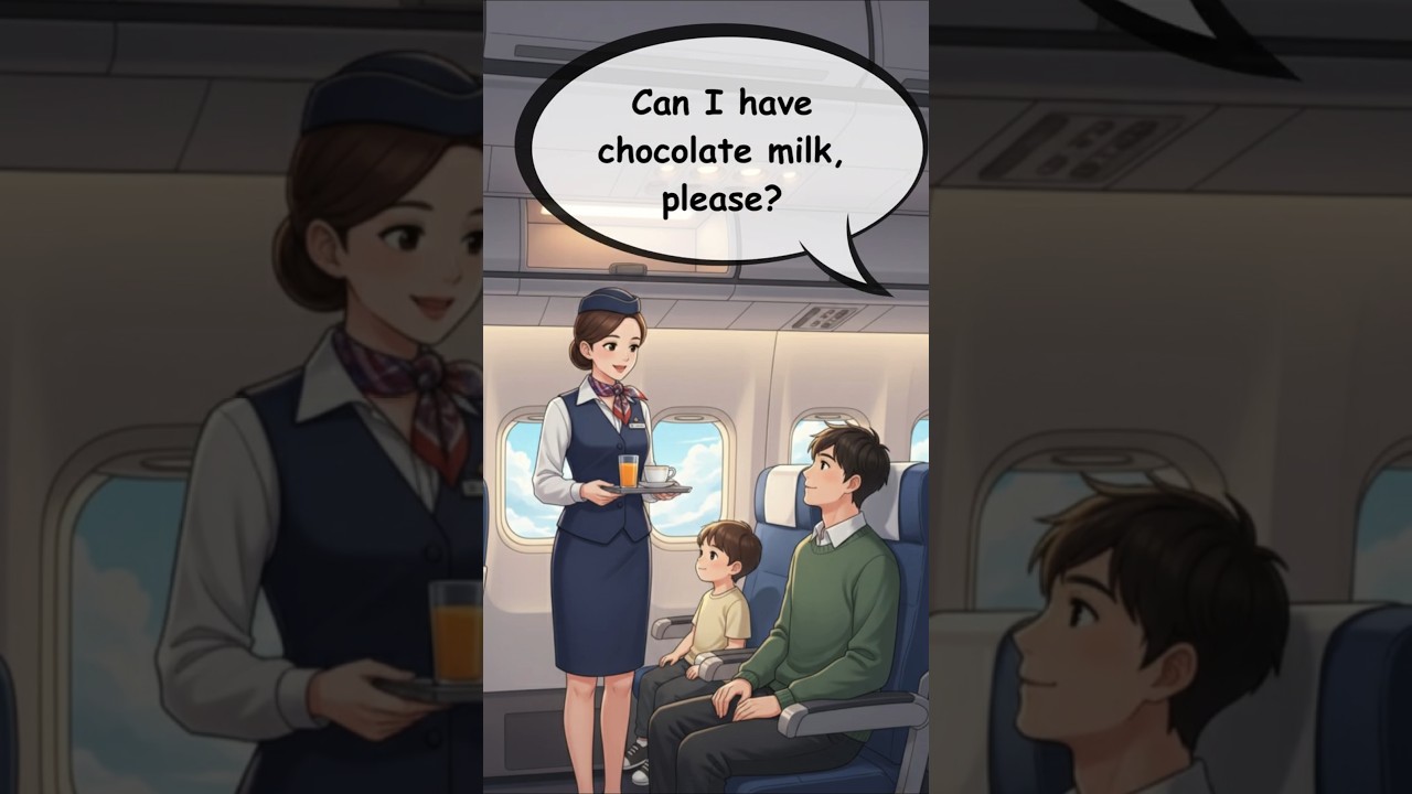 Easy English for Travelers: How to Talk to Flight Attendants ✈️