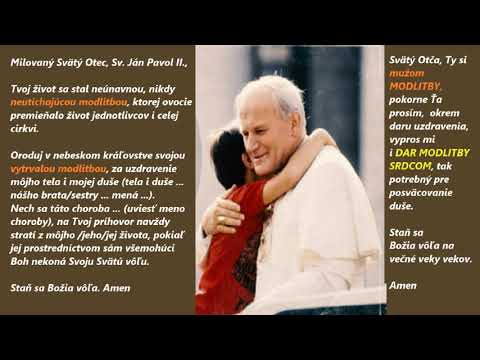 Novéna za uzdravenie tela a duše k Sv. Jánovi Pavlovi II.