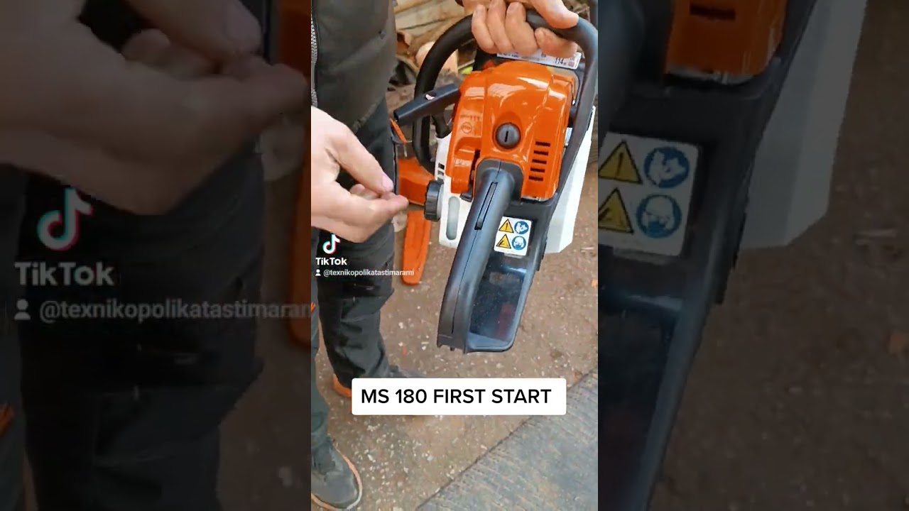 First Start of STIHL MS 180 Chainsaw! ⚙️