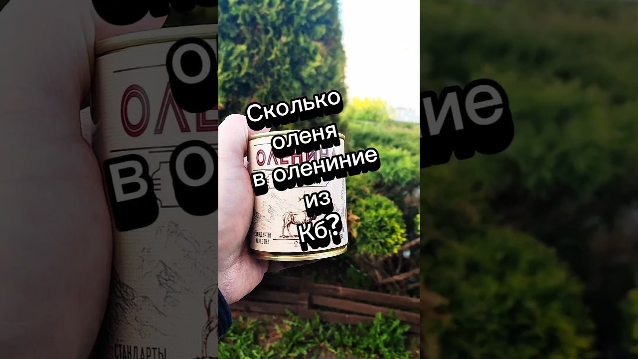 Сколько оленя в тушенке из КБ? Узнайте в обзоре 🦌