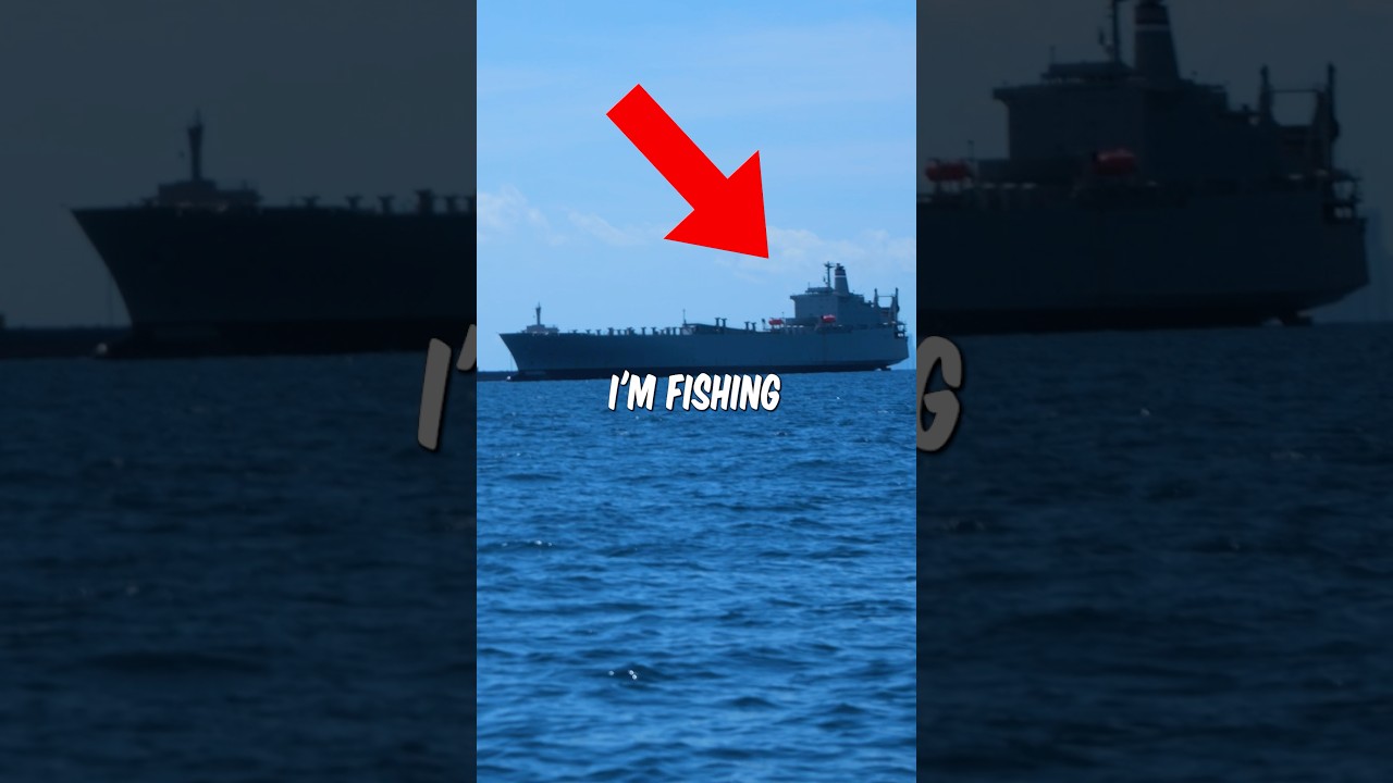 Catching a Big Battleship for Dinner! 🚢🎣 #Fishing #Shorts