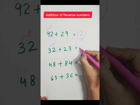 Addition of Reverse Numbers #shorts